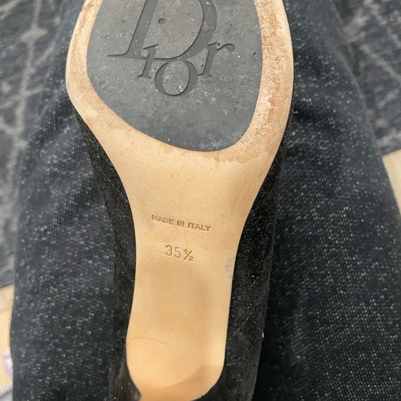 Authentic Christian Dior knee high black boots - Picture 3 of 3